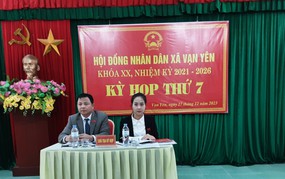 KHAI MẠC KỲ HỌP THỨ 7 HĐND XÃ VẠN YÊN NHIỆM KỲ 2021-2026