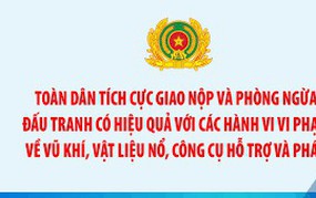 Chấp hành nghiêm các quy định về quản lý, sử dụng vũ khí, vật liệu nổ, công cụ hỗ trợ trên địa bàn xã Tiến Thịnh
