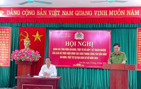 CÔNG AN XÃ VẠN YÊN TỔ CHỨC HỘI NGHỊ “ĐÁNH GIÁ TÌNH HÌNH ANTT VÀ GÓP Ý KIẾN VỀ TRÁCH NHIỆM CỦA CẢNH SÁT KHU VỰC”