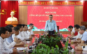 Huyện ủy Mê Linh công bố quyết định điều động Phó trưởng Ban Dân vận Huyện ủy