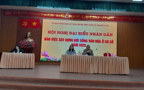 Thanh Lâm tổ chức Hội nghị đại biểu nhân dân bàn việc xây dựng đời sống văn hóa ở cơ sở năm 2025