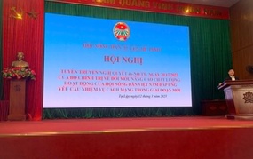 Hội Nông dân huyện Mê Linh tổ chức hội nghị tuyên truyền Nghị quyết 46-NQ/TW ngày 20/12/2023 của Bộ Chính trị 