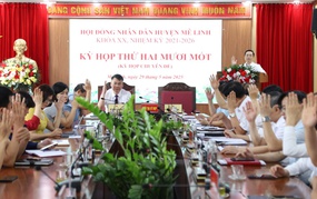 HĐND huyện Mê Linh tổ chức kỳ họp thứ 21 chuyên đề quyết định một số nội dung quan trọng