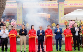 Xã Liên Mạc tổ chức Lễ khánh thành công trình tu bổ, tôn tạo Đình - Chùa Bồng Mạc và khai mạc lễ hội Đình - Chùa Bồng Mạc năm 2025