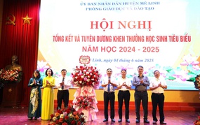 Mê Linh: Tổng kết và tuyên dương khen thưởng học sinh tiêu biểu năm học 2024 - 2025