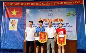 UBND xã Thạch Đà tổ chức Lễ phát động 
Ngày chạy Olympic Vì sức khỏe toàn dân và Chung kết 
giải chạy báo Hà Nội mới mở rộng lần thứ 49- Vì hòa bình năm 2024