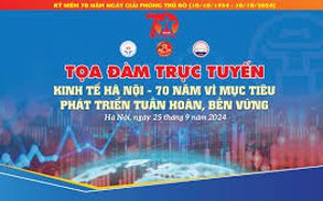 [Live] Kinh tế Hà Nội- 70 năm vì mục tiêu phát triển tuần hoàn, bền vững