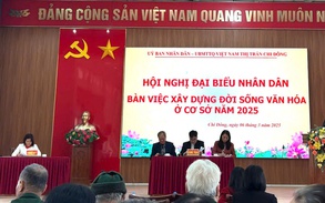 Thị trấn Chi Đông tổ chức Hội nghị đại biểu nhân dân bàn việc xây dựng đời sống văn hóa ở cơ sở trên địa bàn thị trấn Chi Đông năm 2025
