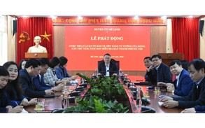 Huyện Mê Linh tham dự lễ phát động Cuộc thi chính luận về bảo vệ nền tảng tư tưởng của Đảng lần thứ năm, năm 2025