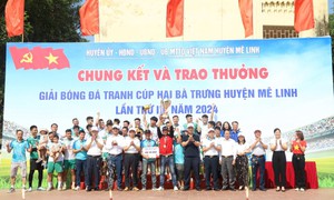 Đội bóng đá thị trấn Chi Đông tiếp tục giành vô địch giải Bóng đá tranh cúp Hai Bà Trưng huyện Mê Linh lần thứ III, năm 2024.