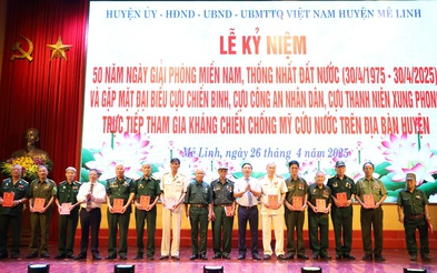 Mê Linh: Gặp mặt tri ân kỷ niệm 50 năm Ngày Giải phóng miền Nam thống nhất đất nước
