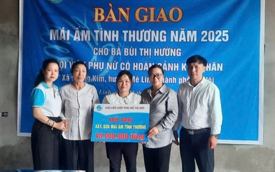 Hội LHPN Mê Linh bàn giao "Mái ấm tình thương" cho hội viên phụ nữ khó khăn tại xã Hoàng Kim