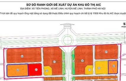 Quyết định chấp thuận điều chỉnh chủ trương đầu tư Dự án Khu Đô thị AIC tại xã Tiền Phong, xã Mê Linh, huyện Mê Linh