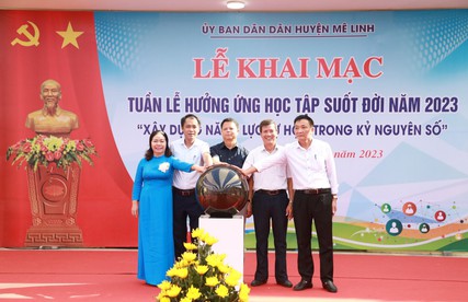Huyện Mê Linh khai mạc Tuần lễ hưởng ứng học tập suốt đời năm 2023