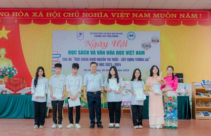 Ngày hội sách và văn hóa đọc tại Trường THPT Tiền Phong