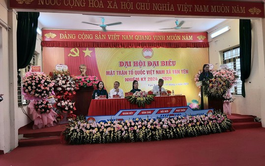 ĐẠI HỘI ĐẠI BIỂU MẶT TRẬN TỔ QUỐC VIỆT NAM XÃ VẠN YÊN, NHIỆM KỲ 2024-2029.