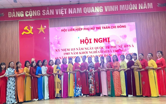 HỘI LHPN THỊ TRẤN CHI ĐÔNG TỔ CHỨC KỶ NIỆM 115 NĂM NGÀY QUỐC TẾ PHỤ NỮ 8/3