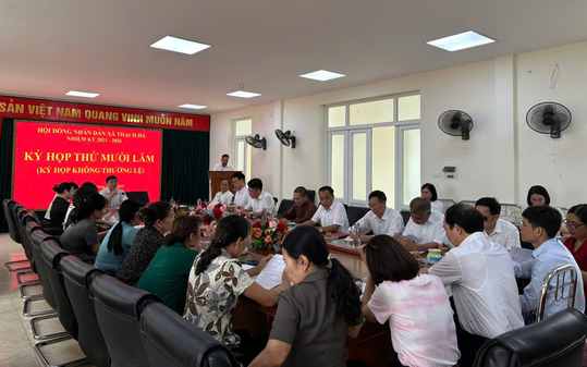 HĐND xã Thạch Đà tổ chức kỳ họp chuyên đề về sáp nhập đơn vị hành chính cấp xã