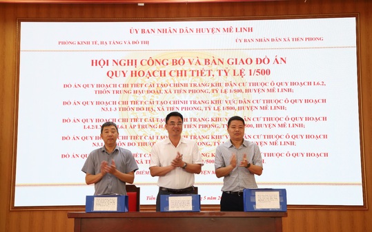 Mê Linh Công bố các đồ án quy hoạch chi tiết điểm dân cư đô thị hóa tại xã Tiền Phong và thị trấn Chi Đông