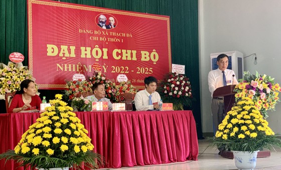 Đại hội điểm chi bộ thôn 1 
xã Thạch Đà nhiệm kỳ 2022-2025
