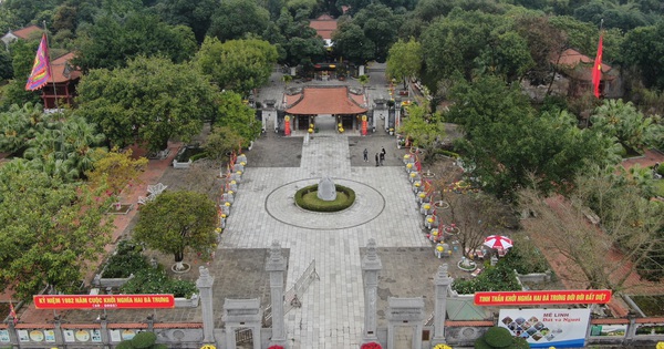Đền Hai Bà Trưng - Di tích Quốc gia đặc biệt, huyện Mê Linh, thành phố Hà Nội điểm đến hấp dẫn du lịch văn hóa tâm linh đối với du khách thập phương